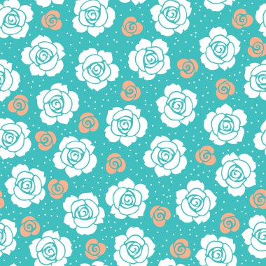 Dikişsiz vintage gül deseni.