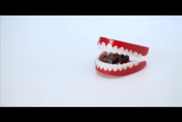 Chattering Teeth — Stock Video