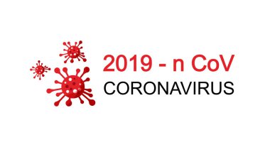 Covid -19 or Coronavirus concept banner. Virus wuhan from China. Dangerous virus logo vector illustration.