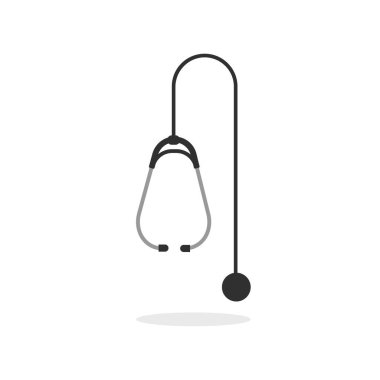 Medical icon stethoscope. Medicine symbol. Vector illustration isolated on white background.