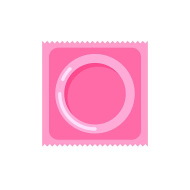 Vector condom and package icon. Contraception concept. Sealed condom isolated on white background.Vector condom and package icon. Contraception concept. Sealed condom isolated on white background.