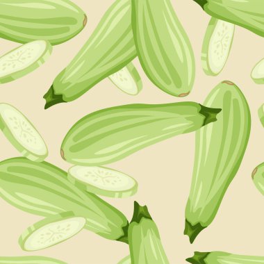 Pürüzsüz kabak deseni. Yaz çiftliği afişi. Vektör illüstrasyonu.