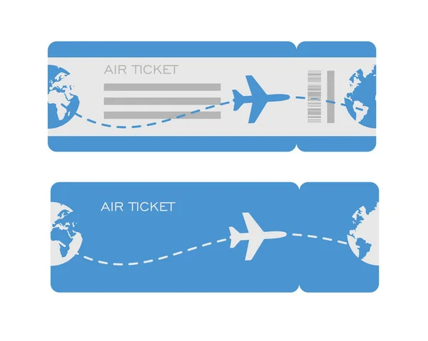 Diseño Plano Tarjeta Embarque Aerolínea Plantilla Vectorial Maqueta Aislada Sobre — Archivo Imágenes Vectoriales