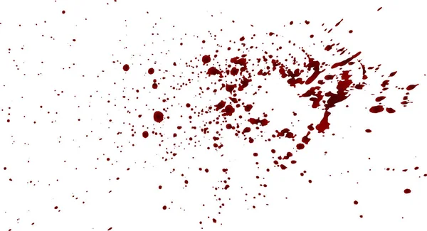 Realistic Bloody Splatters Drop Blob Blood Bloodstains Isolated Vector Illustration — Stock Vector