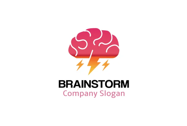 Logo de la tempête cérébrale — Image vectorielle