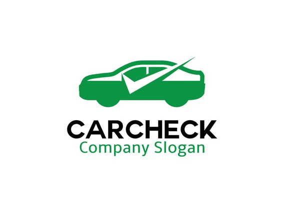 車チェックのロゴ — ストックベクタ