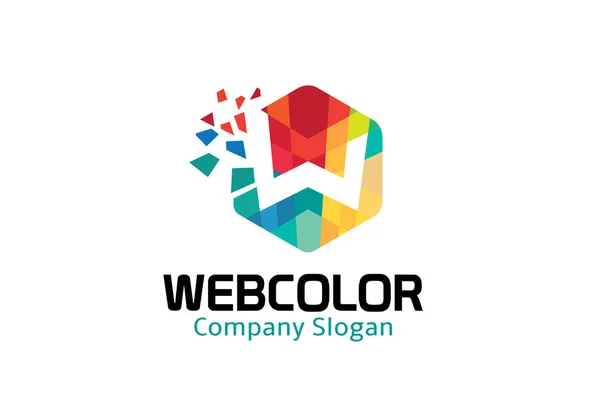 Web Color Logo — Stockvector