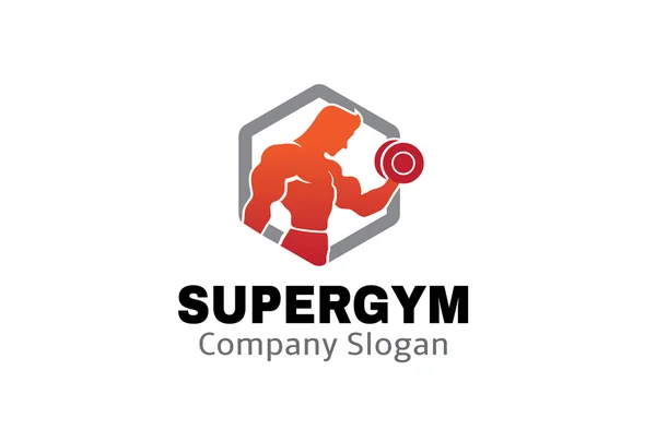 Logotipo Super Gym — Archivo Imágenes Vectoriales