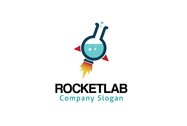 Logo-ul laboratorului rachetă — Vector de stoc