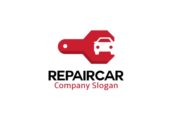 Reparera bilen logotyp — Stock vektor