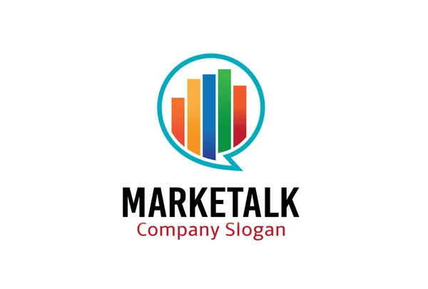 Design de conversa de mercado —  Vetores de Stock