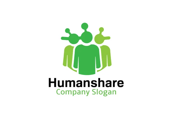 Menschliches Share Design — Stockvektor