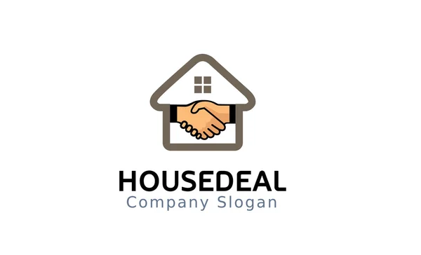 Дизайн логотипа House Deal — стоковый вектор