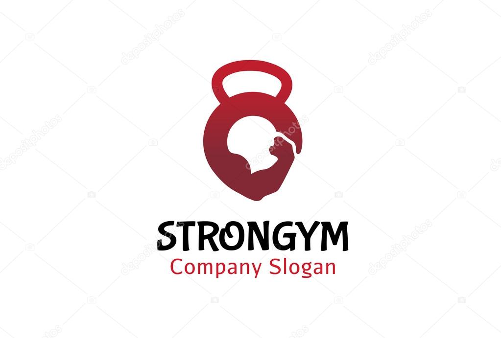 Strong Gym Logo Design Illustration