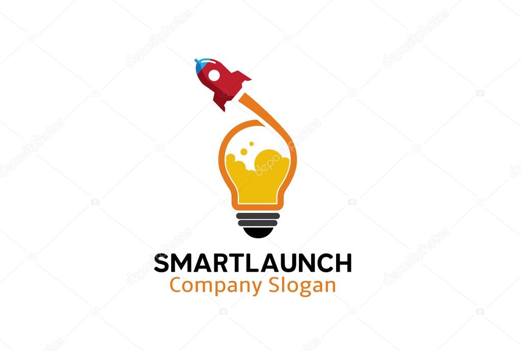 Smart Launch Logo Design Illustration