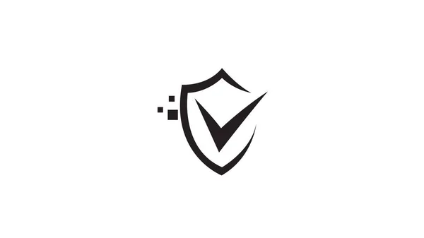 Kreativa Sköld Kontrollera Logotyp Vector — Stock vektor