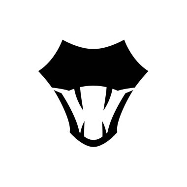 Yaratıcı Yılan Yılan Yılanı Logosu Tasarım Vektör Simgesi İllüstrasyonu