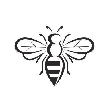 Soyut arı logosu yaban arısı vektör sembolü tasarım simgesi