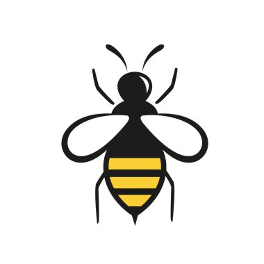 Soyut arı logosu yaban arısı vektör sembolü tasarım simgesi