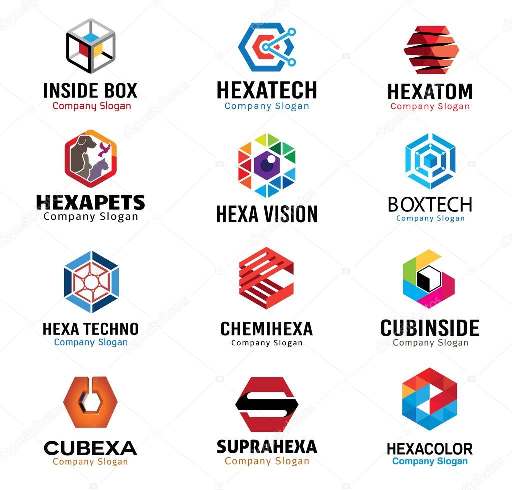 Hexagonal shapes Design Illustration