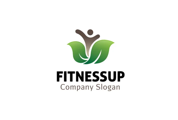 Fitness Up Design Ilustração —  Vetores de Stock