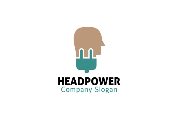 Head Power Design Illustration — Stock vektor