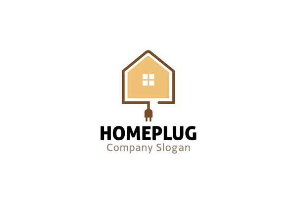 Home Plug Design del cavo — Vettoriale Stock