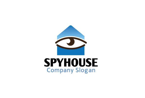 Spy House Design Illustration — Stock Vector