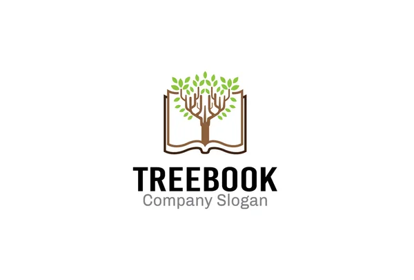 Ağaç tasarım Kitap Illustration — Stok Vektör