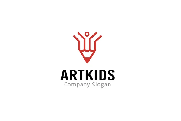 Art Kids Design — Stock Vector