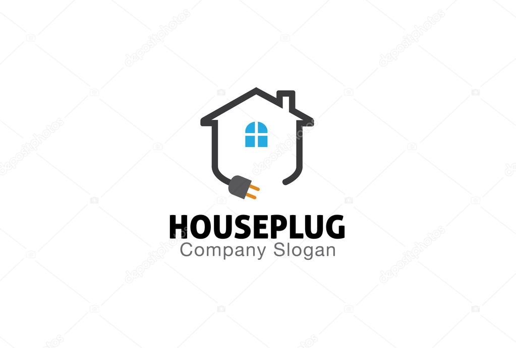 Plug House Design Illustration