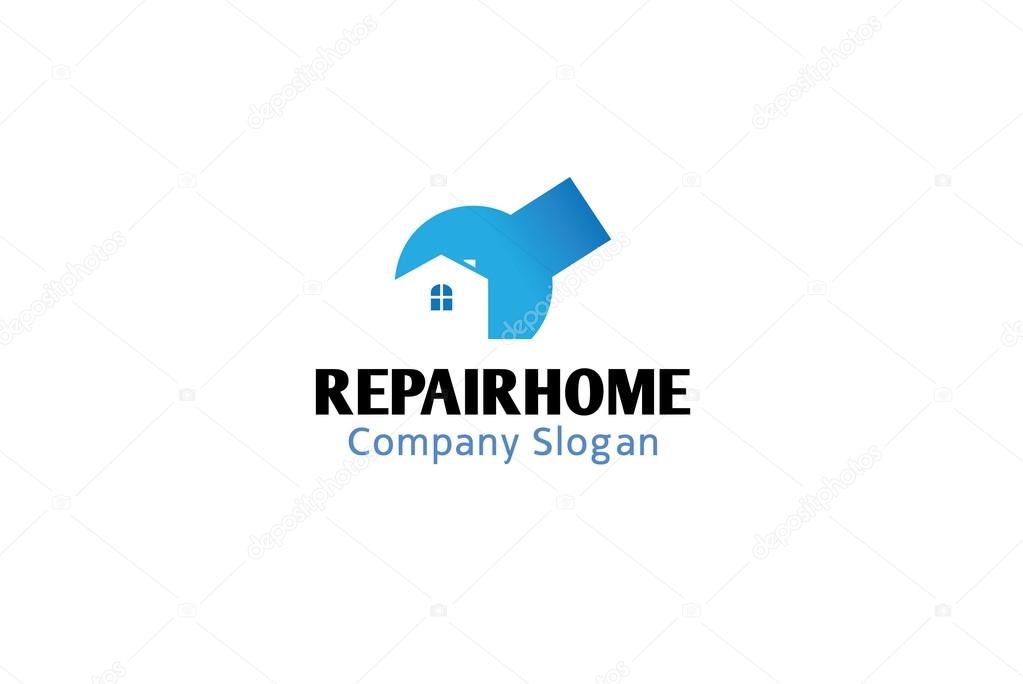 House Repair Wrench Hammer Design