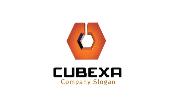 Cubexa 디자인 일러스트 레이 션 — 스톡 벡터