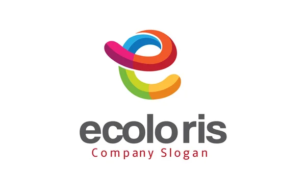 Ecoloris Design illusztráció — Stock Vector