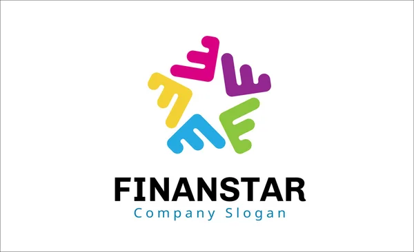 Finanstar soyut illüstrasyon — Stok Vektör