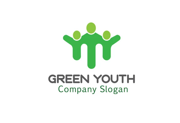 Youth Green Design Illustration — Stock Vector