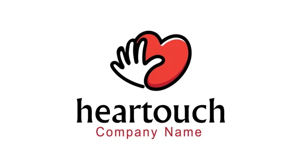 Heartouch Design Illustrazione — Vettoriale Stock