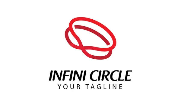 Illustration de conception de cercle d'infini — Image vectorielle