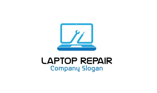 Laptop opravy Design ilustrace — Stockový vektor