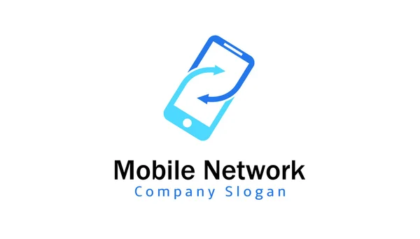 Mobile Network Design Illustration — Stock Vector