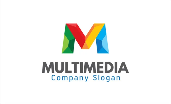 Multimédia Carta Design Ilustração —  Vetores de Stock