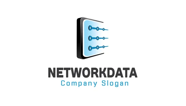 Network Data Design Illustration — Stock Vector