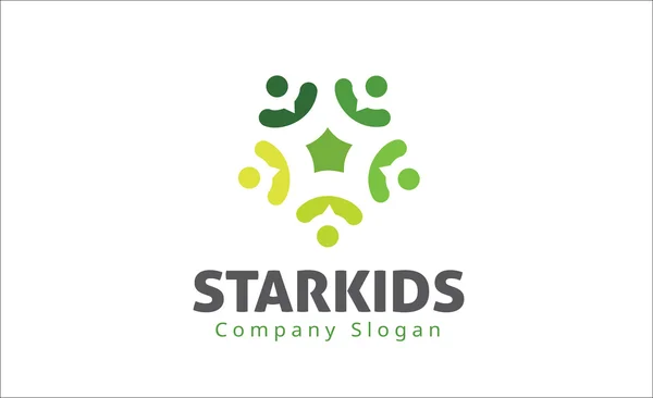 Star Kids Design Illustration — Stock Vector