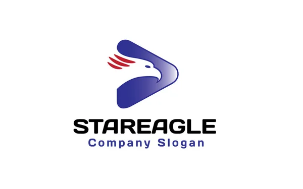 Eagle Star Design Illustrazione — Vettoriale Stock