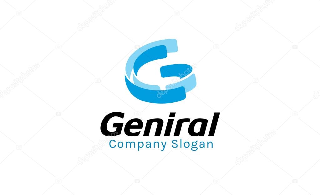 Geniral Letter Design Illustration