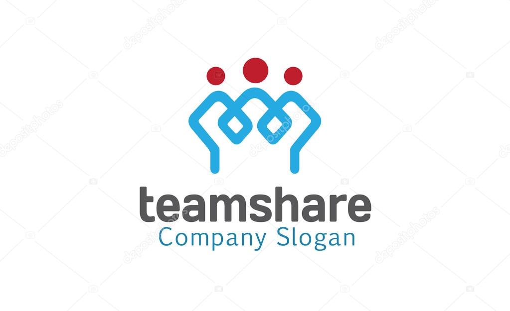 Team Share Design Illustration