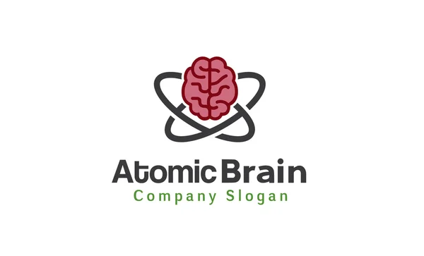Conception du cerveau atomique — Image vectorielle
