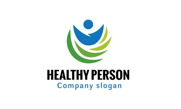 Healthy Person Design Illustration — Stock Vector