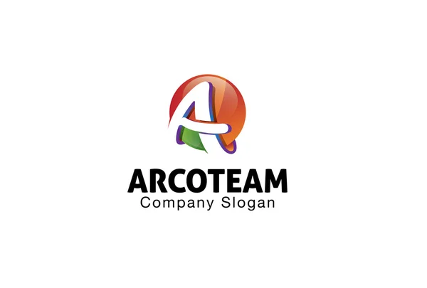 Acro Team Design Illustration — Stock vektor