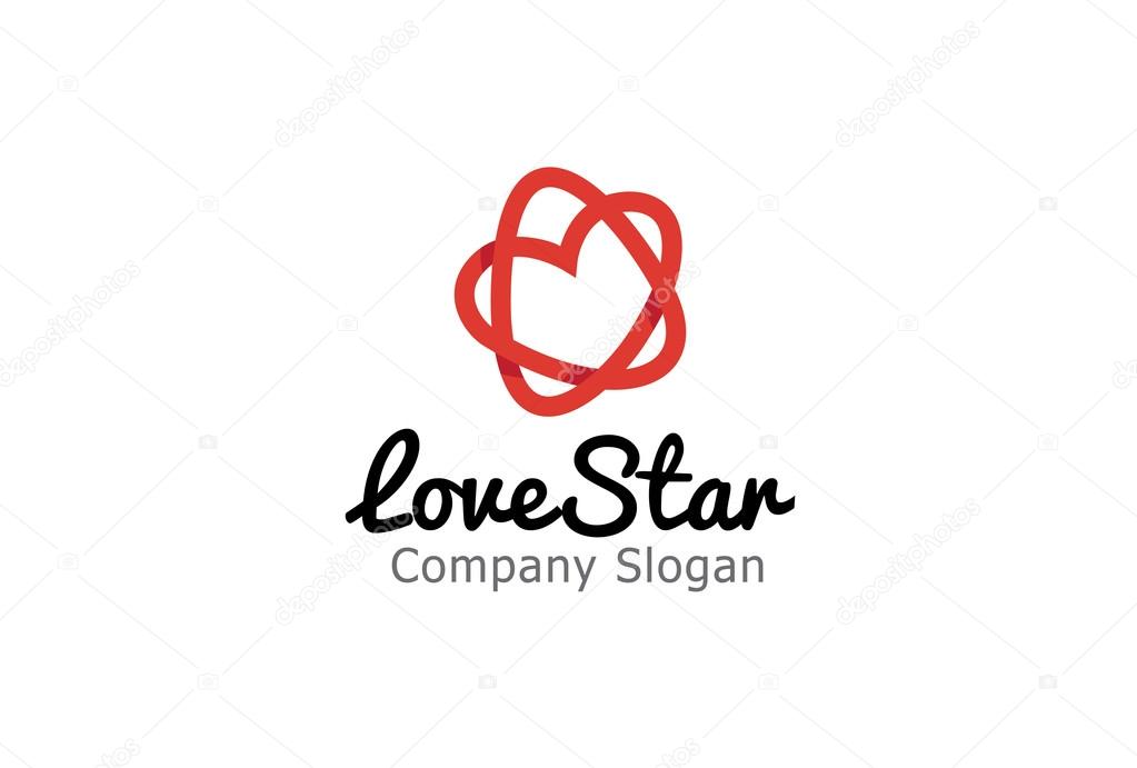 Love Star Design Illustration